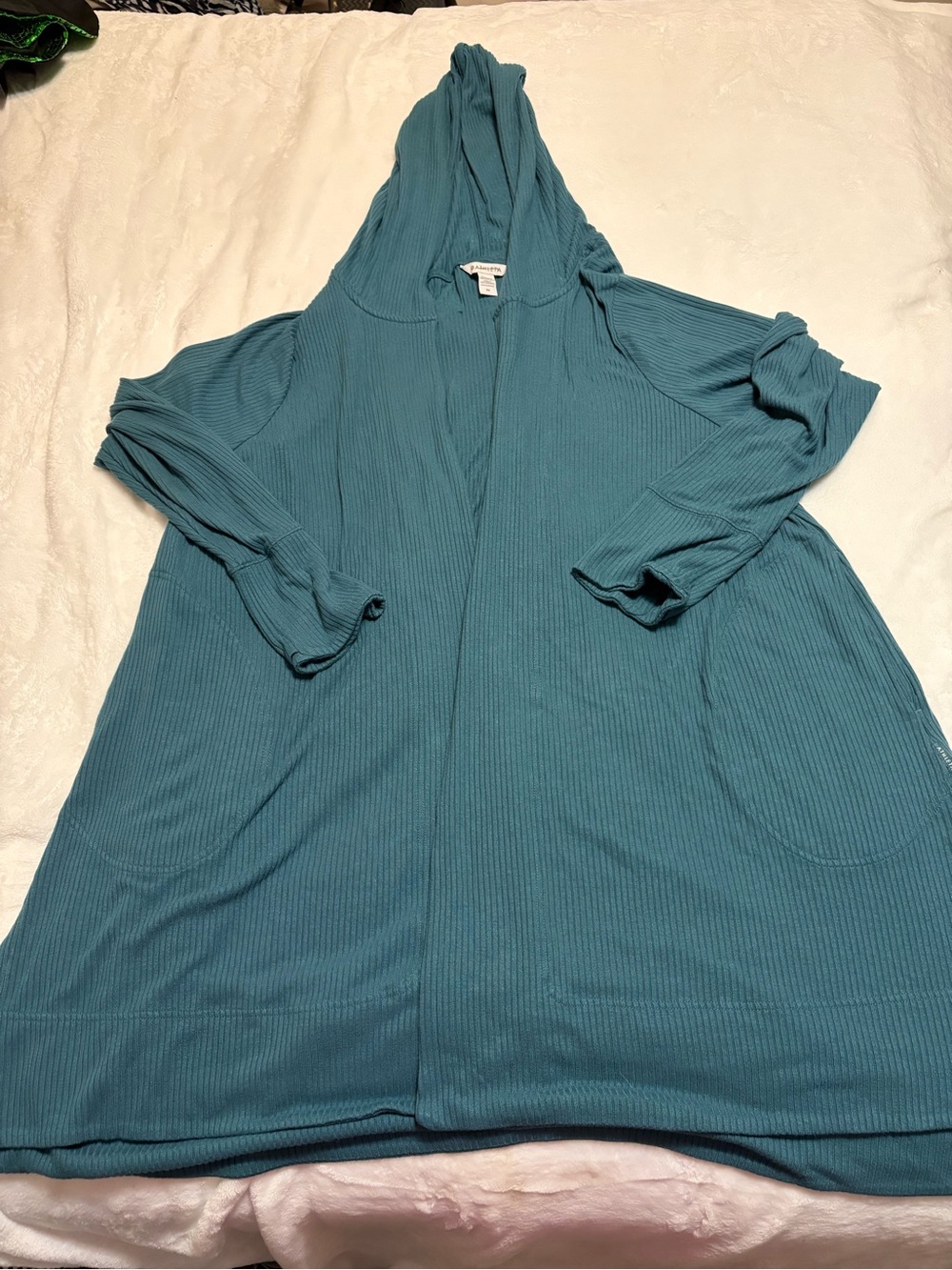 ATHLETA HOODED OPEN CARDIGAN